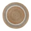 Elements Natural Jute Border Round Rug