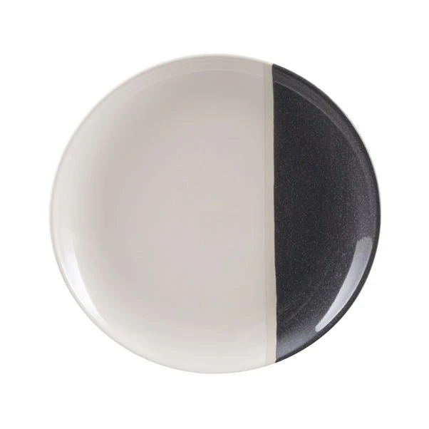 Elements Dipped Charcoal Stoneware Dinner Plate 1 Elements Dipped Charcoal Stoneware Dinner Plate