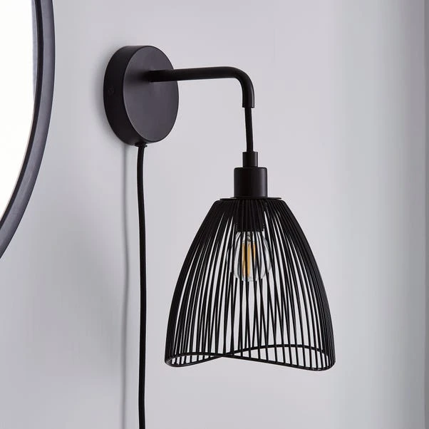 Elements Jaula Rattan Plug In Wall Light 16 Elements Jaula Rattan Plug In Wall Light - Image 16