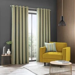 Elements Kansas Stripe Eyelet Curtains -Elements 30755095