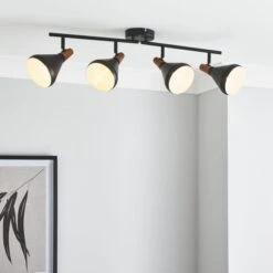 Elements Wolston 4 Light Semi Flush Spotlight Bar 31 Elements Wolston 4 Light Semi Flush Spotlight Bar -Elements 30765896