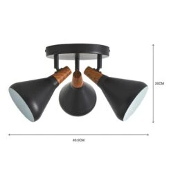 Elements Wolston 3 Light Semi Flush Spotlight 32 Elements Wolston 3 Light Semi Flush Spotlight -Elements 30766161 alt07