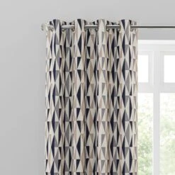 Elements Triangles Thermal Eyelet Door Curtain -Elements 30780897 alt01
