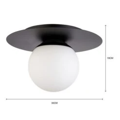 Elements Tela Bathroom Flush Ceiling Light 25 Elements Tela Bathroom Flush Ceiling Light -Elements 30789839 alt06
