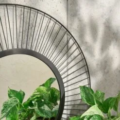 Elements Wire Round Indoor Outdoor Wall Mirror -Elements 30798209 alt02