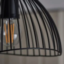 Elements Jaula Outdoor Flush Porch Ceiling Light -Elements 30831992 alt02