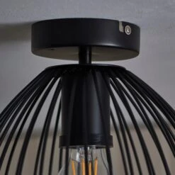 Elements Jaula Outdoor Flush Porch Ceiling Light -Elements 30831992 alt03