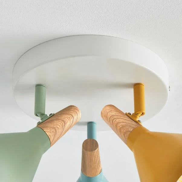 Elements Wolston 3 Light Semi Flush Spotlight 8 Elements Wolston 3 Light Semi Flush Spotlight - Image 8