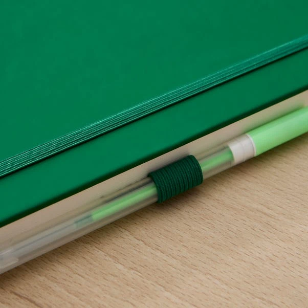 Elements Emerald Green Premium Faux Leather Notebook 4 Elements Emerald Green Premium Faux Leather Notebook - Image 4