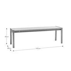 Elements 2 Seater Holmes Dining Bench, Modern Oak 13 Elements 2 Seater Holmes Dining Bench, Modern Oak -Elements 30893313 alt09