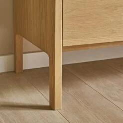 Elements Holmes Extra Wide TV Unit For TVs Up To 80", Oak -Elements 30893746 alt05