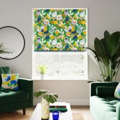 Elements Fieldsley Floral Green Blackout Roller Blind -Elements 30893959