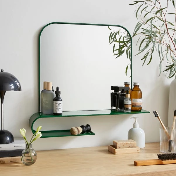 Elements Squoval Wall Mirror With Curling Shelf 13 Elements Squoval Wall Mirror With Curling Shelf - Image 13