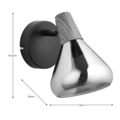 Elements Wolston Bathroom Adjustable Wall Light 10 Elements Wolston Bathroom Adjustable Wall Light -Elements 30894939 alt08