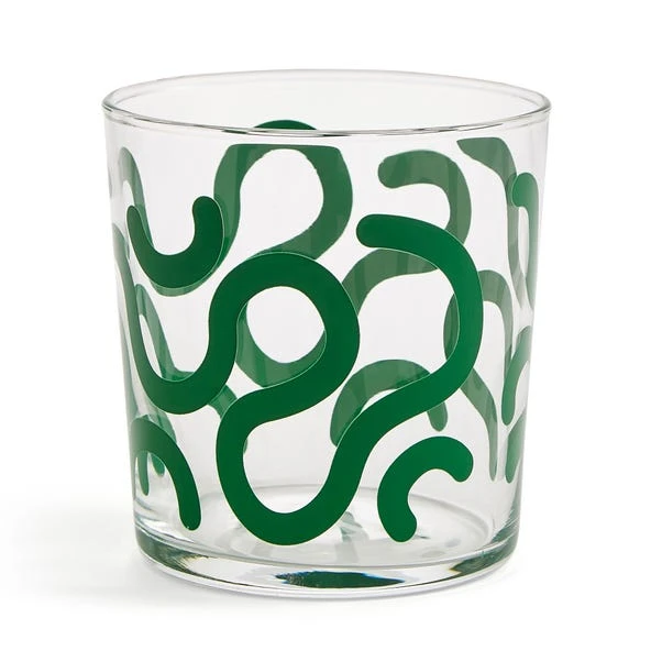 Elements Wigley Green Patterned Tumbler 2 Elements Wigley Green Patterned Tumbler - Image 2