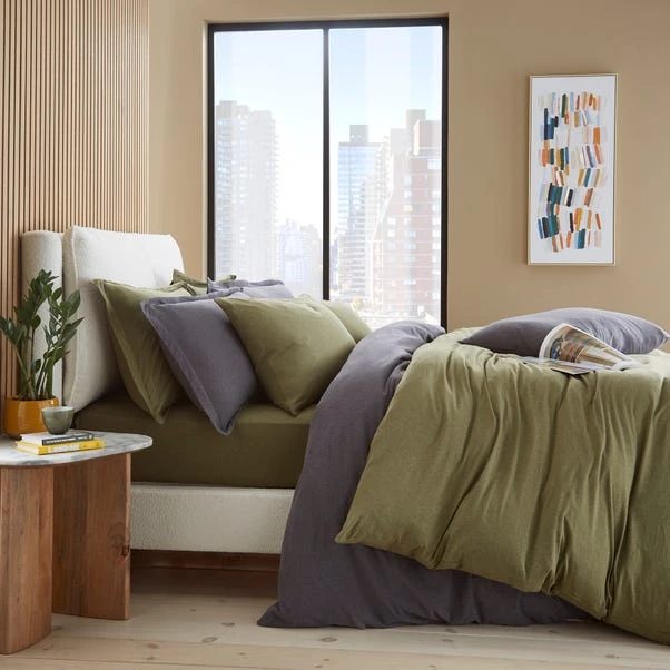 Elements Cotton Jersey Plain Standard Pillowcase Pair 7 Elements Cotton Jersey Plain Standard Pillowcase Pair - Image 7