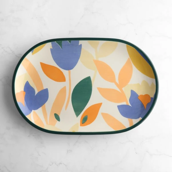 Elements Fieldsley Floral Stoneware Platter 2 Elements Fieldsley Floral Stoneware Platter - Image 2