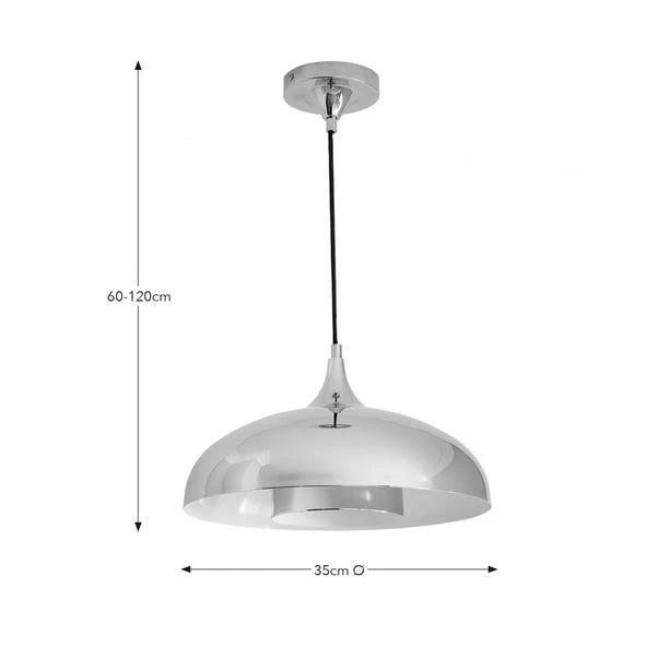 Elements Lennon 2 Tier Dome Pendant Light 11 Elements Lennon 2 Tier Dome Pendant Light - Image 11