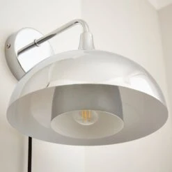 Elements Lennon 2 Tier Dome Plug In Wall Light -Elements 30898670 alt02