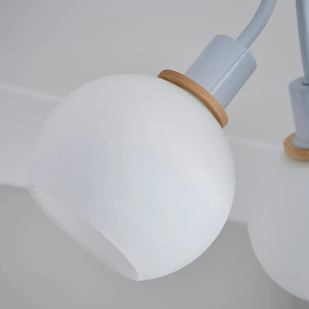 Elements Bailey 3 Light Semi Flush Ceiling Light 10 Elements Bailey 3 Light Semi Flush Ceiling Light - Image 10