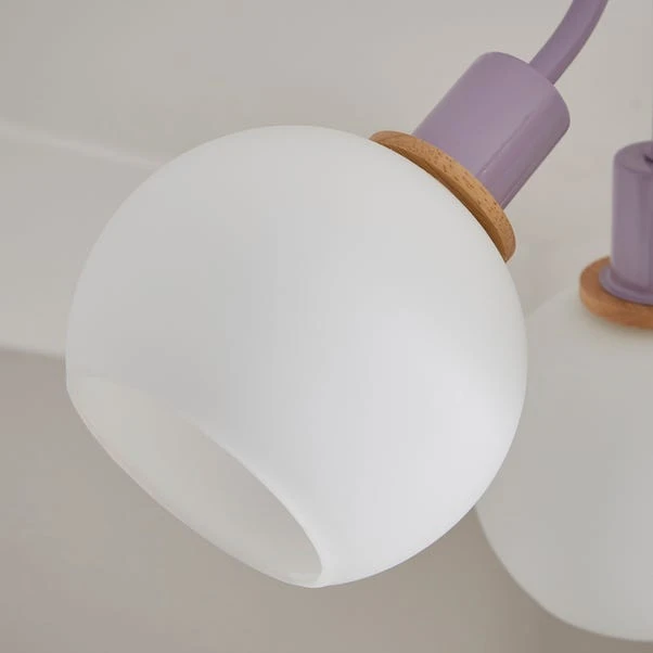 Elements Bailey 3 Light Semi Flush Ceiling Light 4 Elements Bailey 3 Light Semi Flush Ceiling Light - Image 4