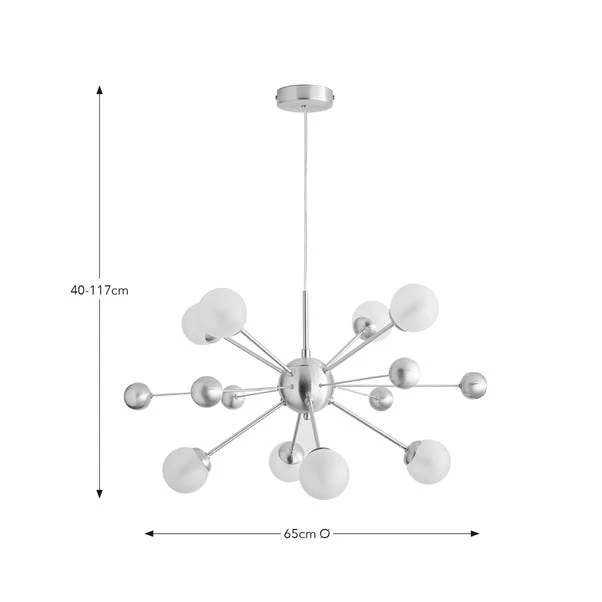 Elements Nova 8 Light Cluster Ceiling Light 6 Elements Nova 8 Light Cluster Ceiling Light - Image 6