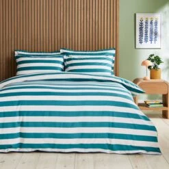 Elements Bold Stripe Cotton Duvet Cover And Pillowcase Set 36 Elements Bold Stripe Cotton Duvet Cover And Pillowcase Set -Elements 30902441