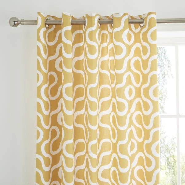 Elements Wiggins Wiggle Blackout Eyelet Curtains 6 Elements Wiggins Wiggle Blackout Eyelet Curtains - Image 6