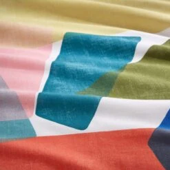 Elements Abstract Blocks Multicoloured Cotton Duvet Cover And Pillowcase Set -Elements 30903850 alt04