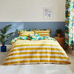 Elements Fieldsley Multicoloured Cotton Duvet Cover And Pillowcase Set -Elements 30903867 alt02