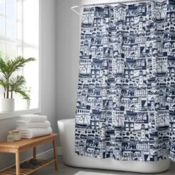 Elements Coastal Boats Shower Curtain 7 Elements Coastal Boats Shower Curtain -Elements 30932251 alt03