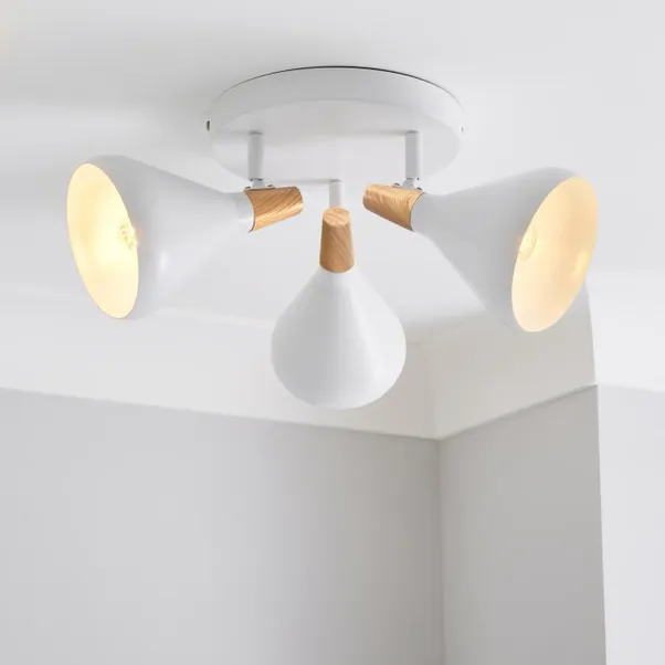 Elements Wolston 3 Light Semi Flush Spotlight 1 Elements Wolston 3 Light Semi Flush Spotlight